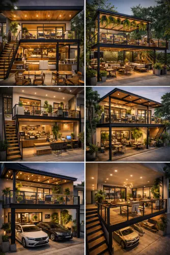 Mezannine Cafe Modern di Cibodas